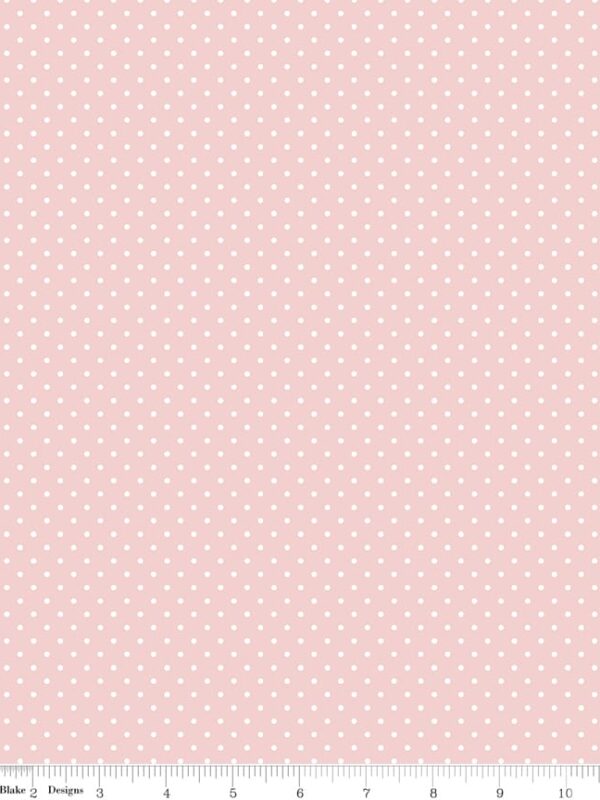 White Swiss Dot On Babypink