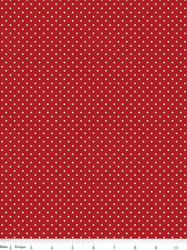 Swiss Dot Barn Red
