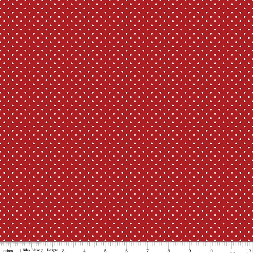 Swiss Dot Barn Red