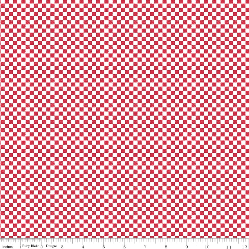 Check Please! 1/4" Check Red
