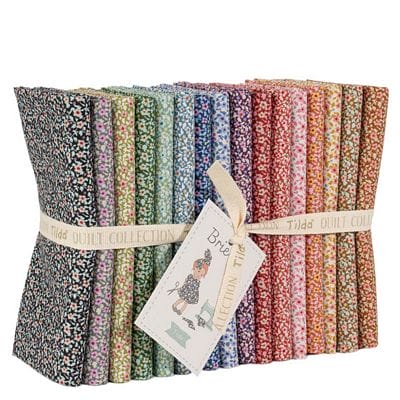 Tilda Brie Basics Fat Quarter Bundle with 16 small floral blender fabrics