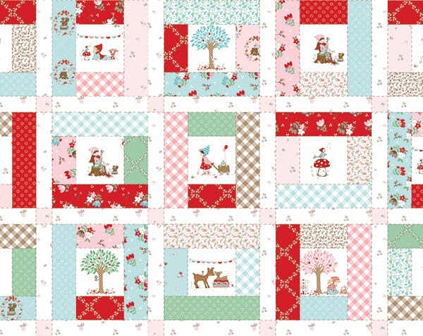 Whimsical Woodland Cheater Print Multi fabric by Tasha Noel for Riley Blake Designs