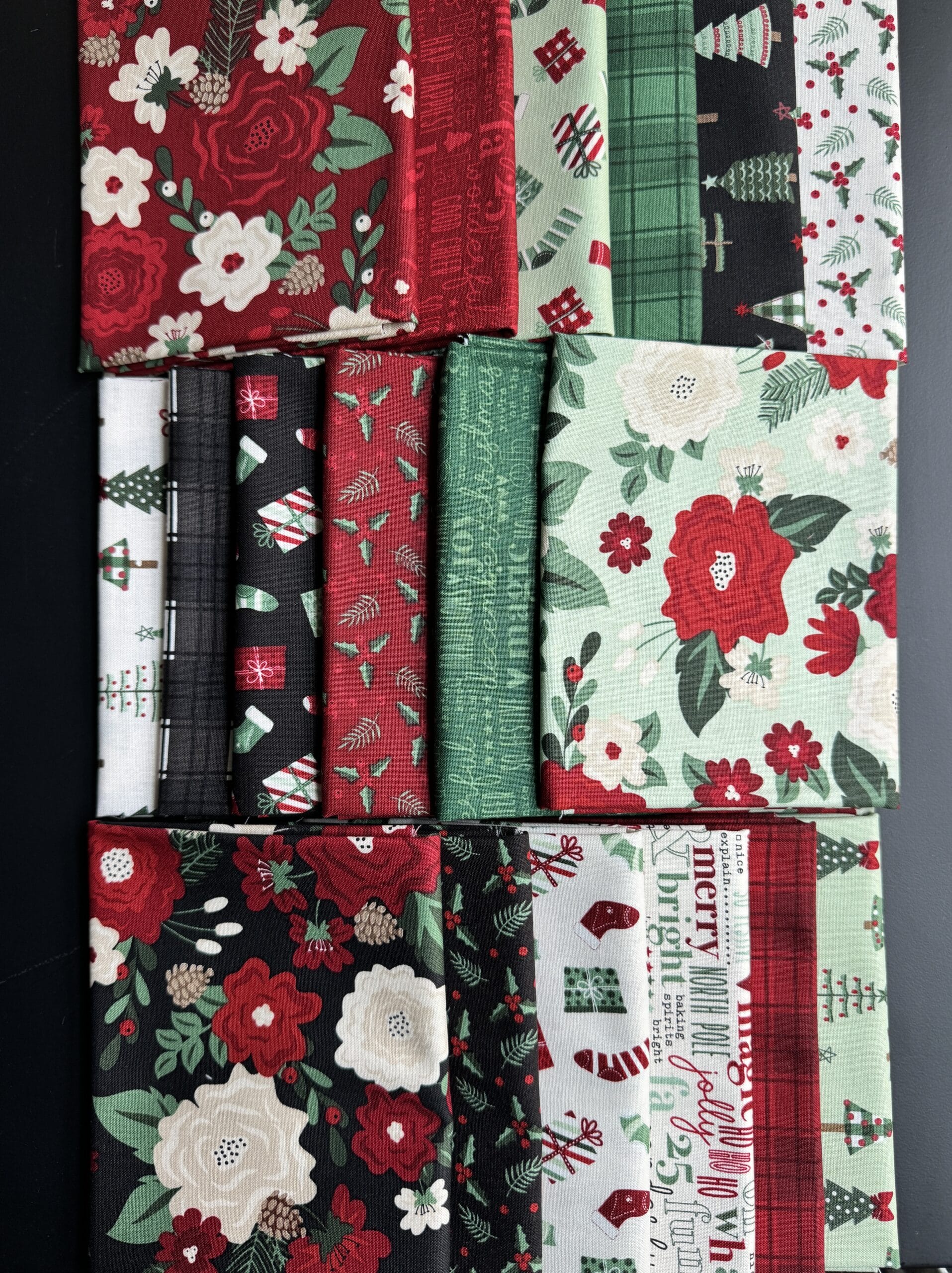 Evergreen Wishes Petite Fat Quarter Bundle by Traci Reed in curated colorway options