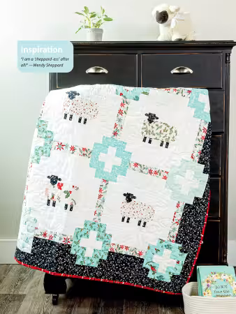 Christmas Quilting With Wendy Sheppard inside Christmas Quilting with Wendy Sheppard book, 48-page softcover featuring nine festive quilt patterns inspired by classic carols and winter memories.