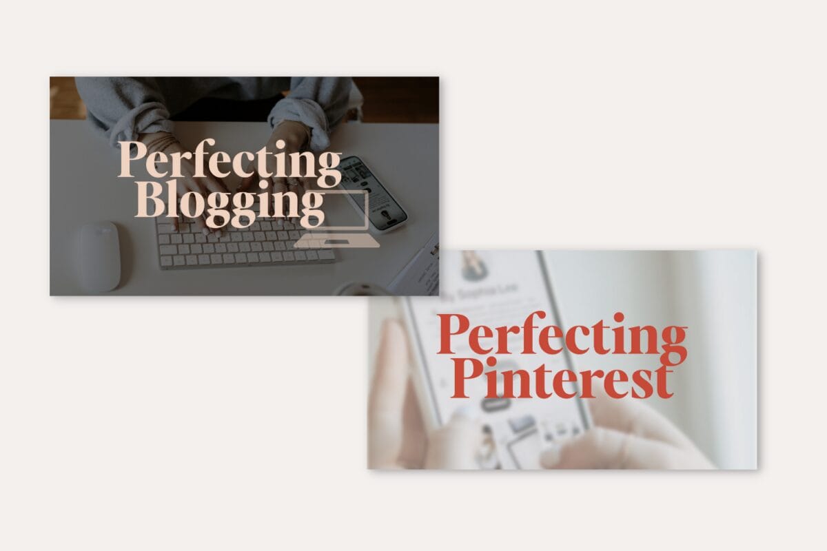 Perfecting Blogging and Perfecting Pinterest course image